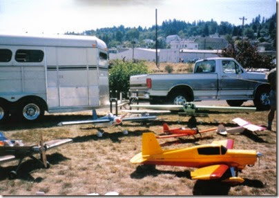 57 Model Airplanes at Rainier Riverfront Park for Rainier Days in the Park on July 13, 1996