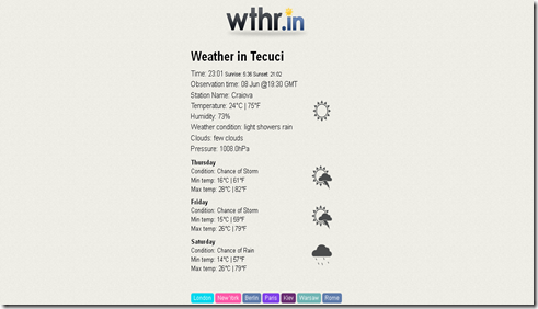 wthr.in - the quickest way of getting the weather forecast_1307563386561