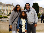 Val, Flora e Lu nos Jardins do Palácio de Queluz - 04/01/09