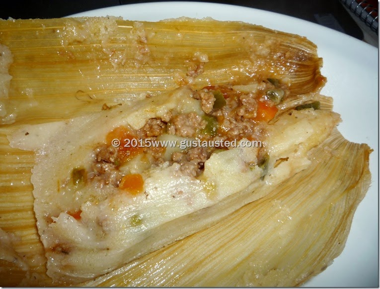 ¿Gusta Usted? Tamales de Picadillo en hoja de maíz. Con receta de