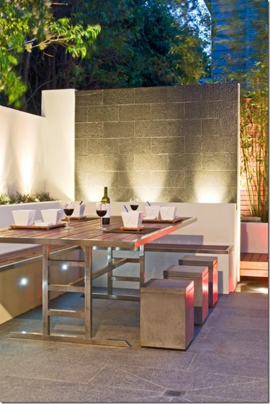 Garden design, Courtyard, contemporary, raised planters, water feature, modern design, landscape design,