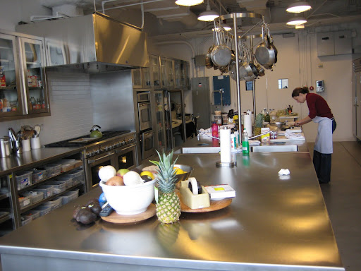 Another view of the new space. Vanessa is our freelance recipe tester, and she does a great job.
