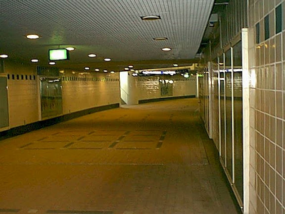 Entering pedestrian underpass