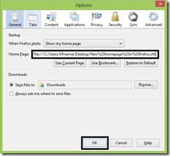 change homapage path
