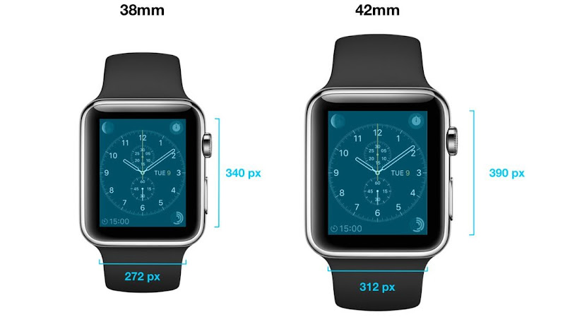 Apple Watch comes in two sizes
