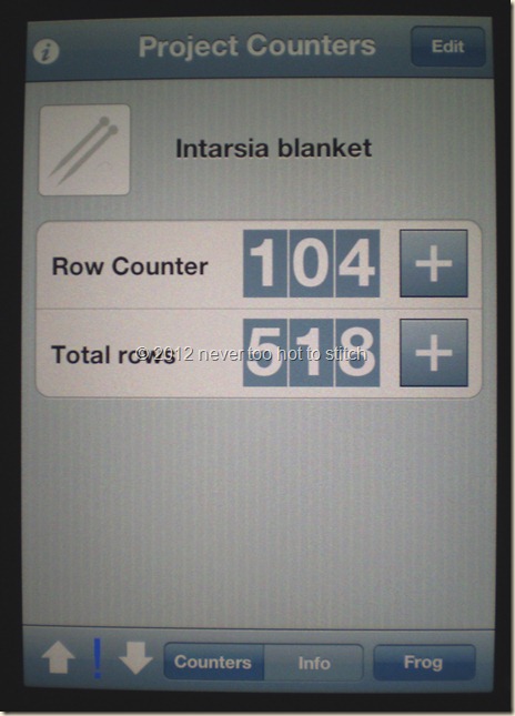 2012 counter intarsia blanket