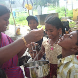 Sweet fed by Sudhaji - truly a Prasadam!