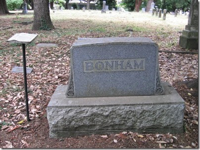 IMG_8357 Benjamin Franklin Bonham Tombstone at Lee Mission Cemetery in Salem, Oregon on August 12, 2007