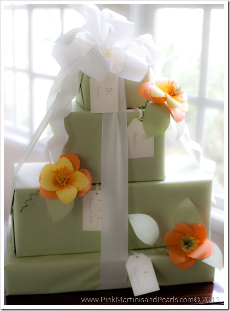 Bridal shower gift wrap