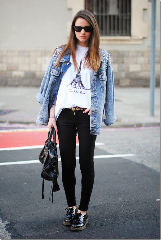 leopard belt, black pants, dr martens