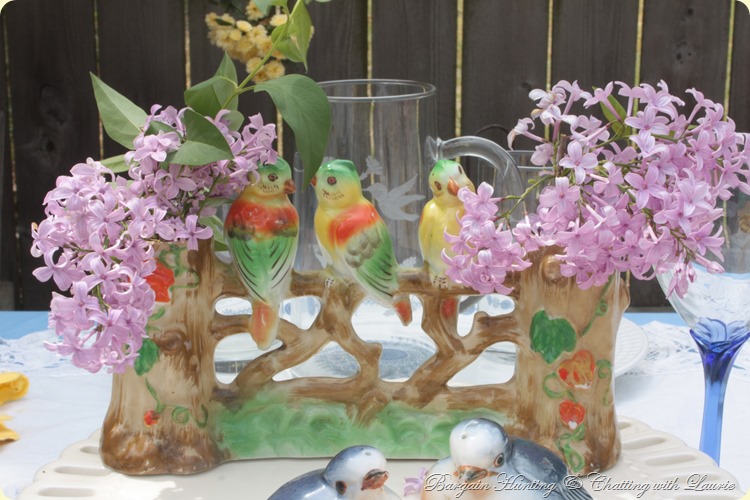 Dining with the Birds-Bargain Huntiing with Laurie vase