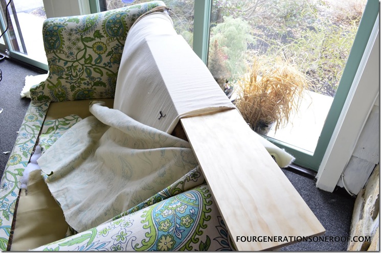 DIY couch, how to make a large couch small DIY couch, cut a couch in half
