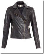 Michael Michael Kors Knitted Panel Leather Jacket