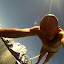 Takin a swim after skiing. Jackson Lake 6/5/11.