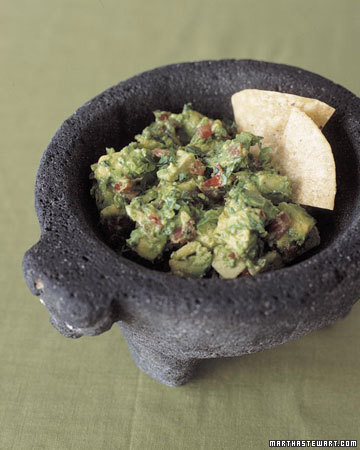Fresh guacamole is essential for any Cinco de Mayo party. (marthastewart.com)