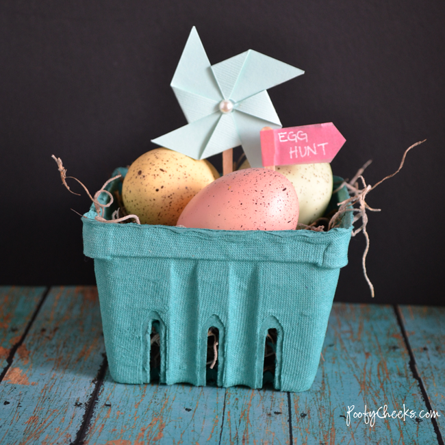 Mini Easter Basket Decoration - Made in under 5 minutes!