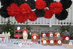 milk and cookie table
