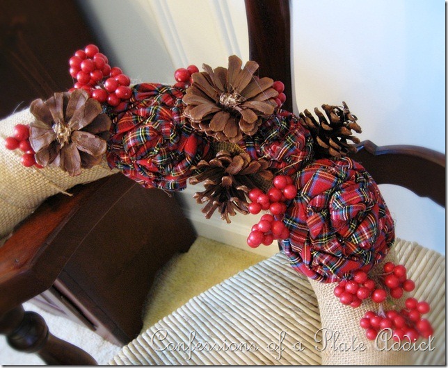 CONFESSIONS OF A PLATE ADDICT Fabric and Pinecone Roses CONFESSIONS OF A PLATE ADDICT Fabric and Pine Cone Roses