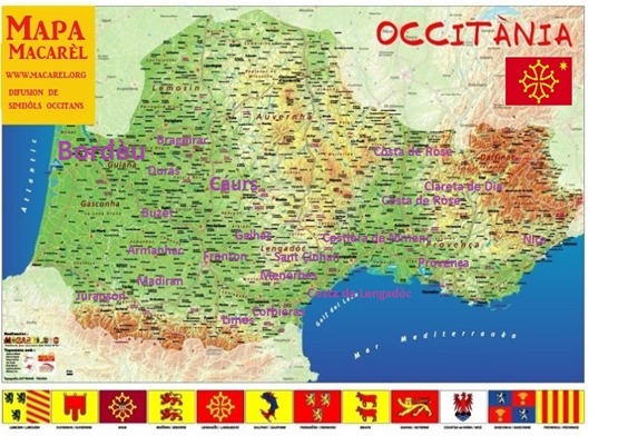Mapa Vins Occitans