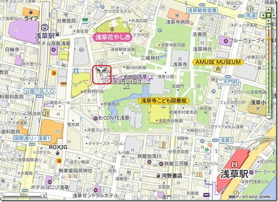 Richmond Hotel Asakusa地圖
