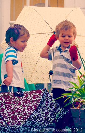 boys in the rain