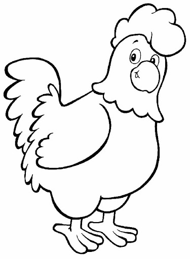 DIBUJOS PARA COLOREAR GALLINAS