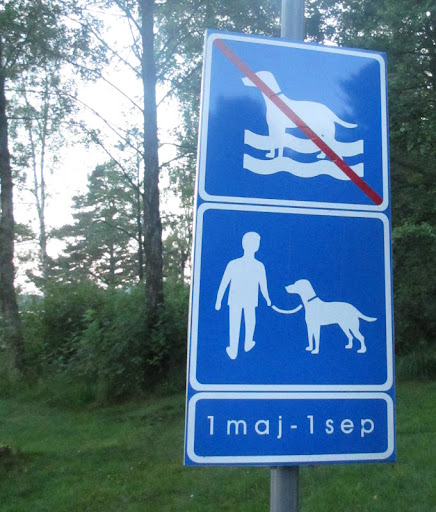 This sign was posted by the lake on which I spent many a childhood summer vacation! This sign was posted by the lake on which I spent many a childhood summer vacation!