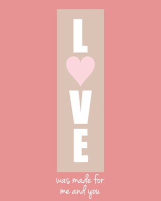 LOVE typography print