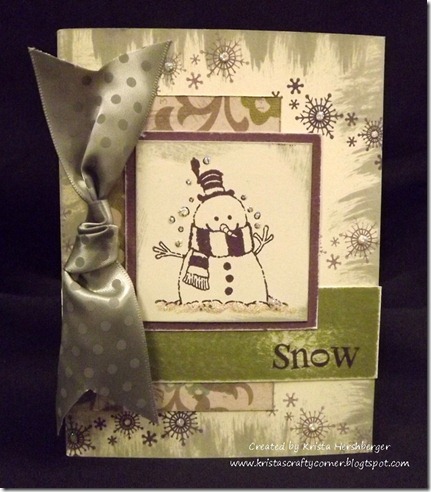 Kristas snowman card full size
