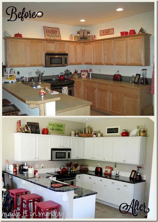 Kitchen Makeover @ Made it on Monday