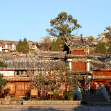 Lijiang - sunrise on the Sifang square