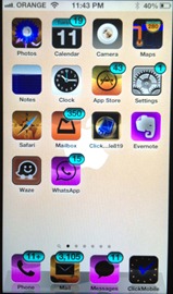 inverted iphone