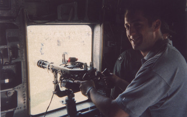 Inside the Pave Low. They had one minigun and one .50 calibre MG on the tail ramp.