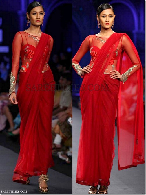 Varun_Bahl_Red_Saree