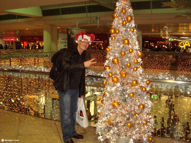 celebrating christmas at frankfurt airport in Frankfurt, Nordrhein-Westfalen, Germany