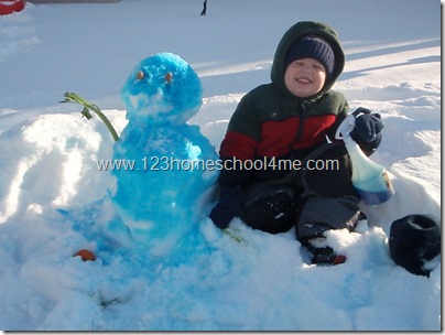 Spray Paint a Snowman Winter Activity Spray Paint a Snowman Winter Activity