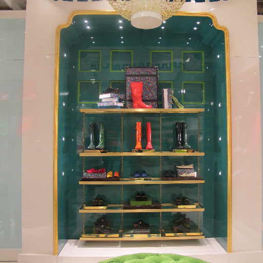 Even the wall nooks look like gift-wrapped packages. Even the wall nooks look like gift-wrapped packages.