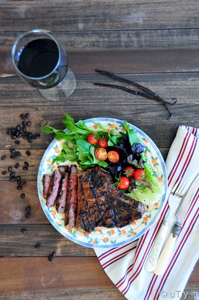 Grilled Ribeye Steaks with Vanilla Coffee Rub and a Giveaway!  http://uTry.it