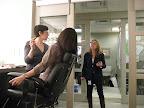 Producer extraordinaire, Barbara Fight, briefed me on some last minute changes for the segment.