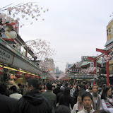 The Nakamise - a shopping street leading to the Hozomon (Senso-ji's second entrance gate)