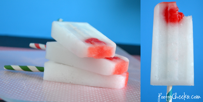 Piña Colada Ice Pop Recipe - The perfect summer treat on a paper straw stick!