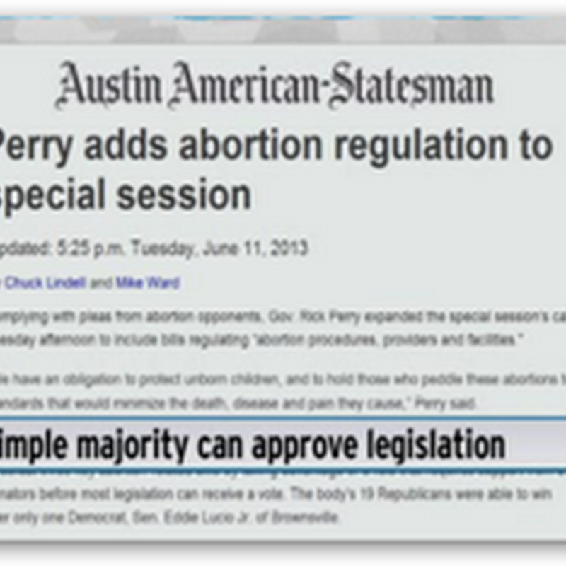 War on Women In US Continues in Texas, Digital Illiteracy With Lawmakers the Contributing Factor For the Insanity With Continued Legislative “Carnival” Session Called During NBA Playoff Game…