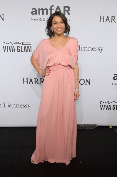 Rosario Dawson attends the 2015 amfAR New York Gala