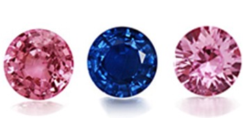 Padparadscha-Sapphire Pink-Sapphire Blue-Sapphire