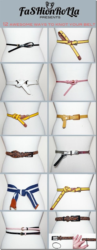 how to tie a belt