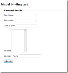 ModelBinding-Form ModelBinding-Form