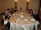 We all paused for a quick shot before lunch was served. From left: Kristina DeGrocco from Macy's, Christine from Merci New York, Bobbie and Megan from the TODAY Show, myself, Vané from Brooklyn Bride, Xochitl from Always a Bridesmaid, Tanya from Save the Date for Cupcakes, and Deb Dowling, PR Director at Martha Stewart.