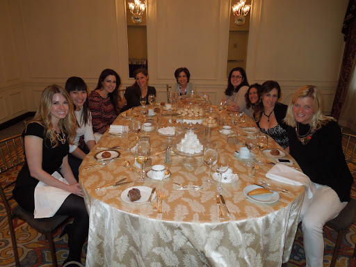 We all paused for a quick shot before lunch was served. From left: Kristina DeGrocco from Macy's, Christine from Merci New York, Bobbie and Megan from the TODAY Show, myself, Vané from Brooklyn Bride, Xochitl from Always a Bridesmaid, Tanya from Save the Date for Cupcakes, and Deb Dowling, PR Director at Martha Stewart.