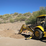 Trenching from new house to pole 5/13