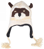 Fleece-lined Wool Hat Art No. 6315 Raccoon